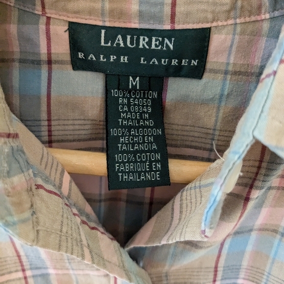 Ralph Lauren Button Down Men's medium 100% cotton - Picture 3 of 5
